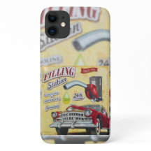 Sinal de Estação de Gás Vintage.