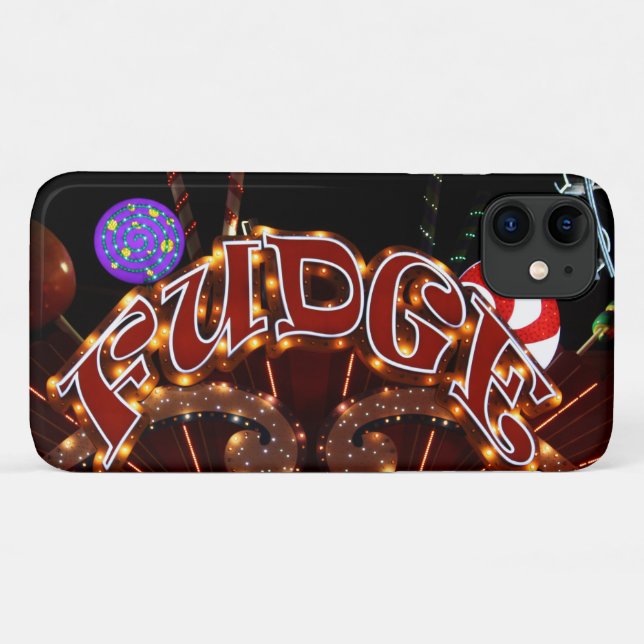 Capa Para iPhone 11 Sinal de "FUDGE" de Candy Neon (Verso (horizontal))