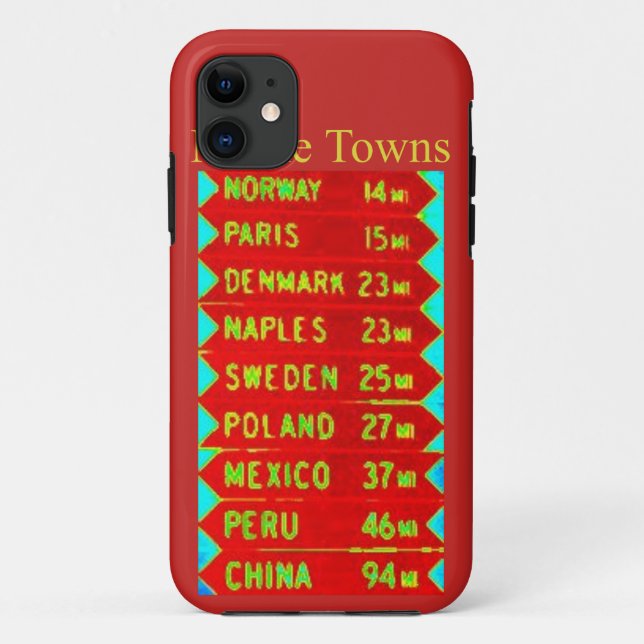 Capa Para iPhone 11 Sinal de Maine Towns Thunder_Cove (Verso)