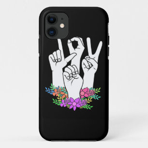 Capa Para iPhone 11 Sinal de Mão do Professor ASL