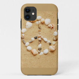 Capa Para iPhone 11 Sinal de paz minúsculo do Seashell