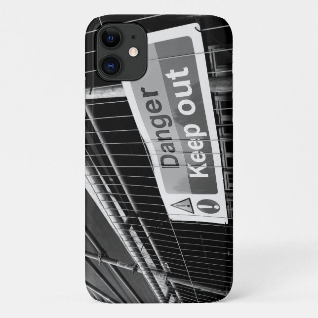 Capa Para iPhone 11 Sinal de saída do perigo (Verso)