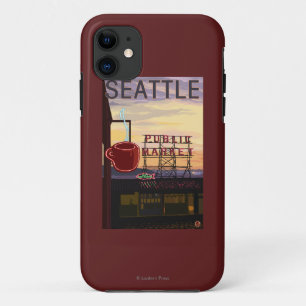 Capa Para iPhone 11 Sinal do mercado do lugar de SeattlePike e opiniã