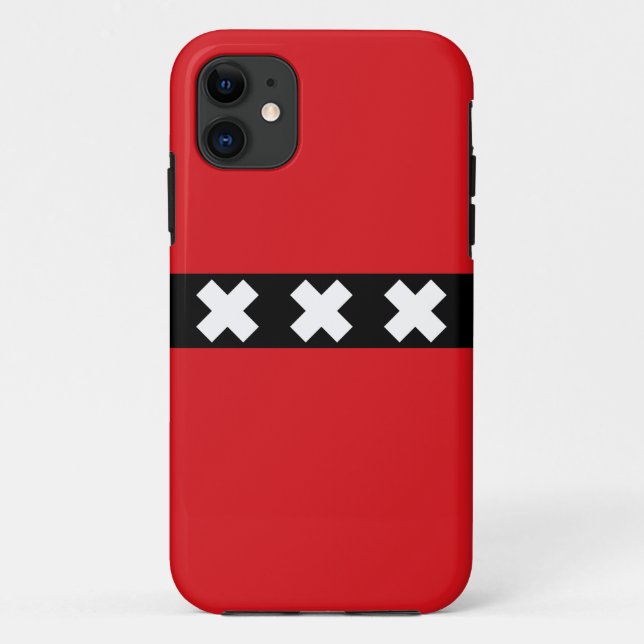 Capa Para iPhone 11 Sinalizador Amesterdã (Verso)