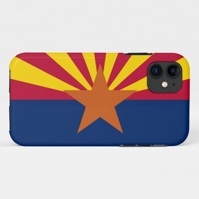 Capa Para iPhone 11 sinalizador de arizona (Verso (horizontal))