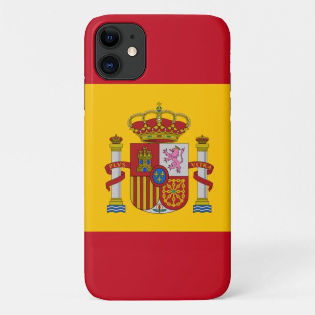 Capa Para iPhone 11 sinalizador de espanha (Verso)