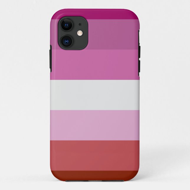 Capa Para iPhone 11 Sinalizador do Orgulho Lésbico (Verso)