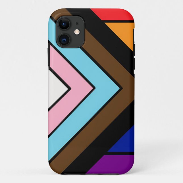 Capa Para iPhone 11 Sinalizador do Orgulho LGBTQIA+ (Verso)