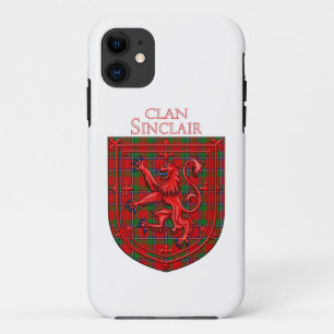 Capa Para iPhone 11 Sinclair Tartan Scottish Xadrez Lion Rampant