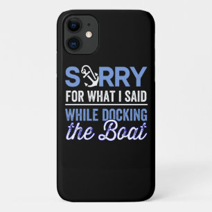 Capa Para iPhone 11 Sinto muito pelo que disse enquanto estava docking