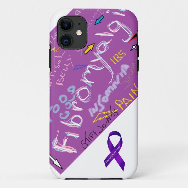 Capa Para iPhone 11 Sintomas da fibromialgia (Verso)