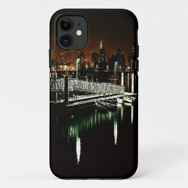 Capa Para iPhone 11 Skyline da noite de San Diego (Verso)