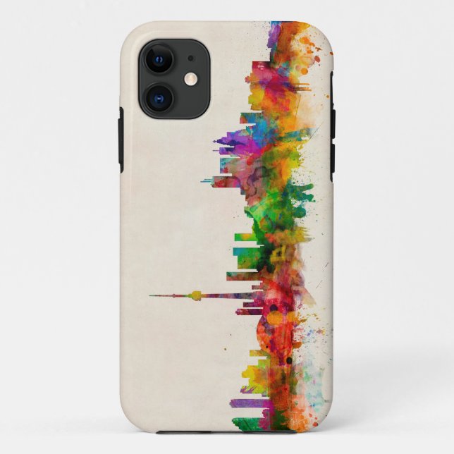 Capa Para iPhone 11 Skyline de Toronto Canadá (Verso)