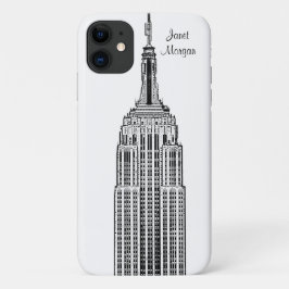 Capa Para iPhone 11 Skyline NYC - Olhar Estadual do Império Edificador
