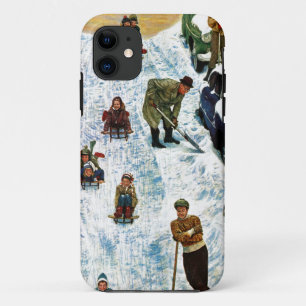 Capa Para iPhone 11 Sledding e escavar para fora
