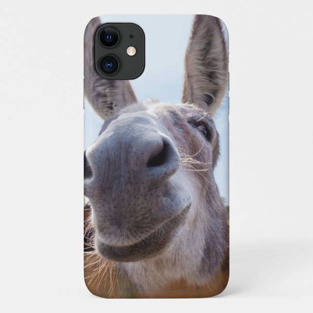 Capa Para iPhone 11 Smiling Donkey (Verso)