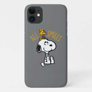 Capa Para iPhone 11 Snoopy & Woodstock - Todos os sorrisos