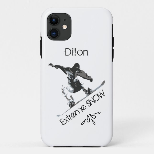 Capa Para iPhone 11 Snowboard Extreme Sports (Verso)