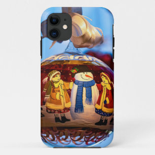 Capa Para iPhone 11 Snowman Christmas Ball