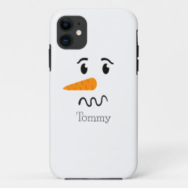 Capa Para iPhone 11 Snowman Confusa Face Frosty