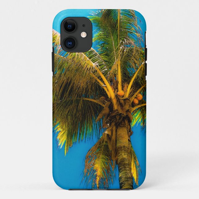 Capa Para iPhone 11 Sob a Palma de Coconut (Verso)