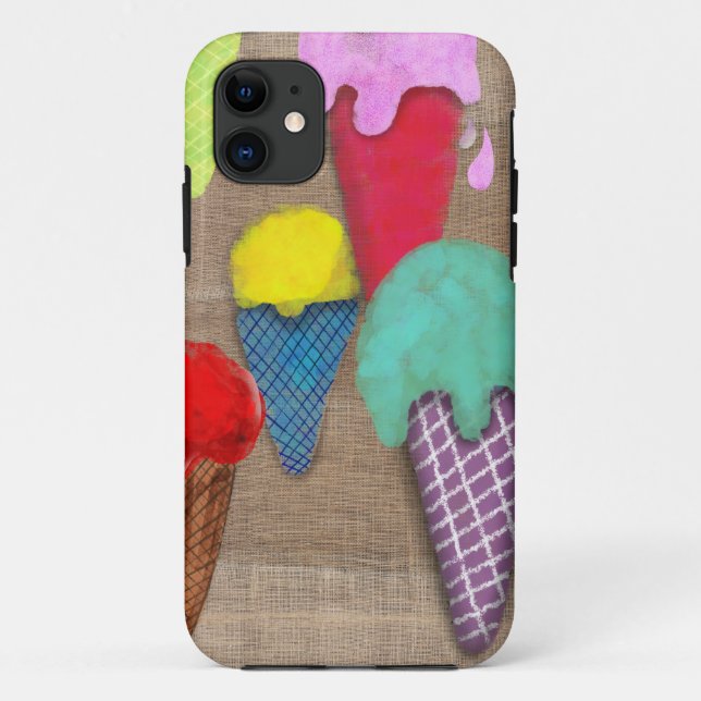Capa Para iPhone 11 Sobremesa de gelado iPhone / iPad case (Verso)