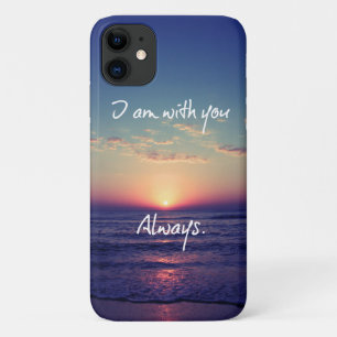 Capa Para iPhone 11 Socorro do Oceano: Estou sempre com você Bíblia 
