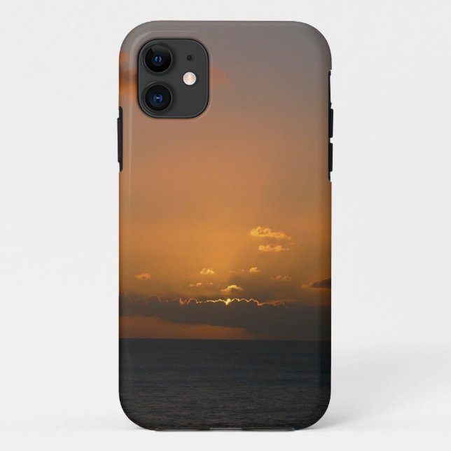 Capa Para iPhone 11 Sol por Trás das Nuvens II (Verso)