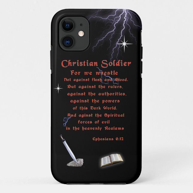 Capa Para iPhone 11 Soldados Cristãos (Verso)