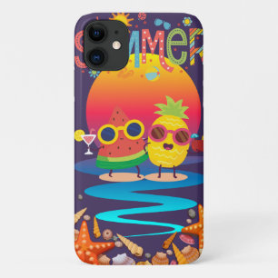 Capa Para iPhone 11 Soma de Verão Fundo Sunset