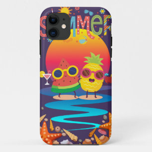Capa Para iPhone 11 Soma de Verão Fundo Sunset