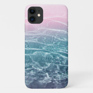 Capa Para iPhone 11 Sonho de Oceano Azul Rosa #1