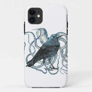 Capa Para iPhone 11 Sonhos do corvo do polvo