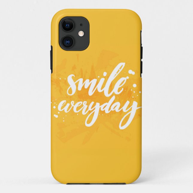 Capa Para iPhone 11 Sorriso diário (Verso)