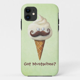 Capa Para iPhone 11 Sorvete com bigodes