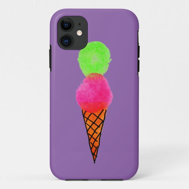 Capa Para iPhone 11 Sorvete pop art (Verso)