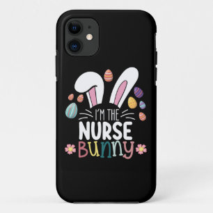 Capa Para iPhone 11 Sou a Nurse Bunny Easter Matching