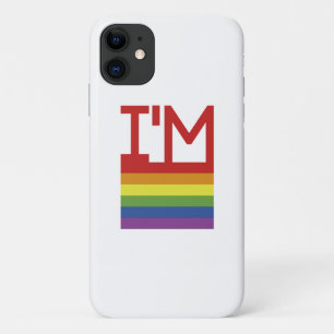 Capa Para iPhone 11 Sou Gay  Sinalizador arco-íris