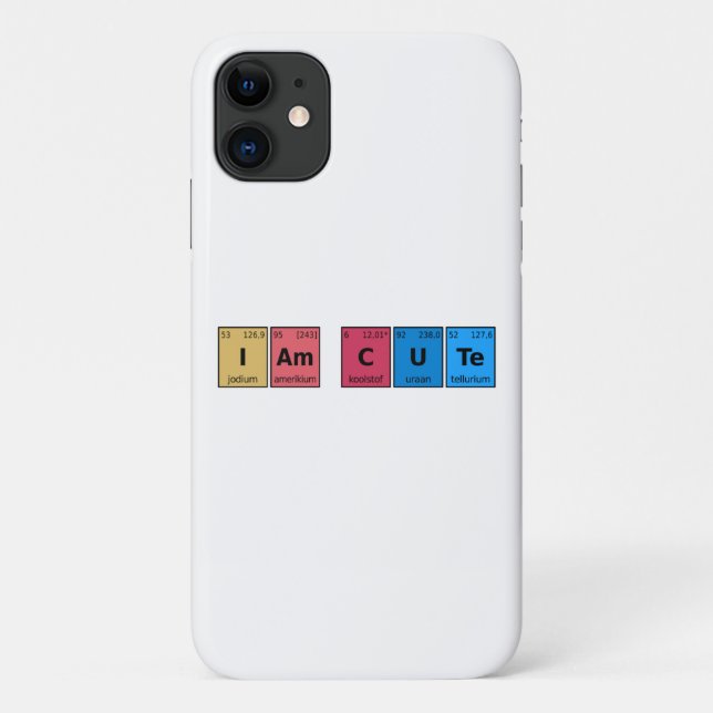 Capa Para iPhone 11 Sou Mesa Periódica (Verso)