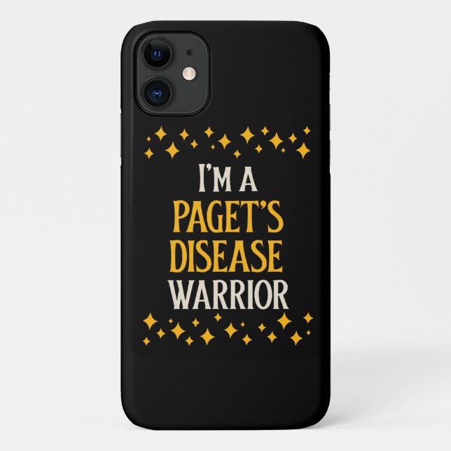 Capa Para iPhone 11 Sou um Guerreiro da Doença de Paget (Verso)