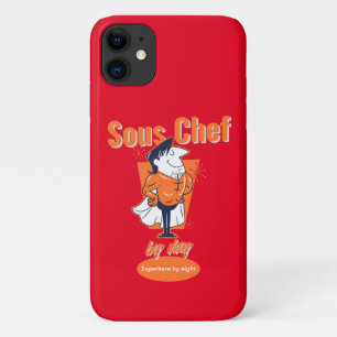 Capa Para iPhone 11 Sous Chef by Day, Super-herói da Noite