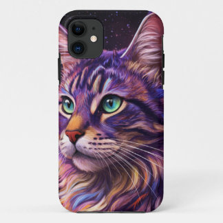 Capa Para iPhone 11 space cat