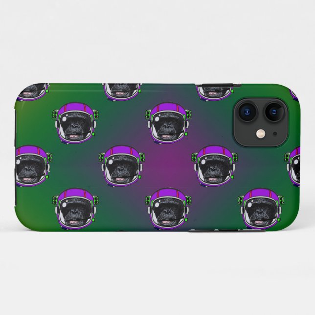 Capa Para iPhone 11 Space Chimp Case-Mate iPhone Case (Verso (horizontal))