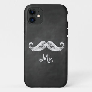Capa Para iPhone 11 Sr. Bigode na identificação da case mate do iPho
