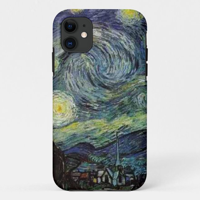 Capa Para iPhone 11 Starry Night, Vincent Van Gogh. (Verso)