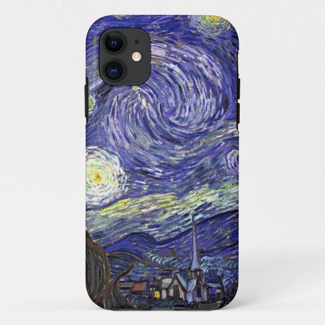 Capa Para iPhone 11 Starry Night, Vincent van Gogh (Verso)