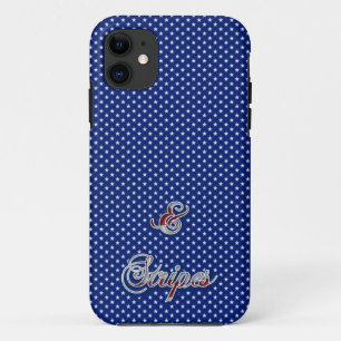 Capa Para iPhone 11 Starry Pattern Stars and Stripes Funny