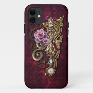 Capa Para iPhone 11 Steampunk Girly iPhone 5 Case
