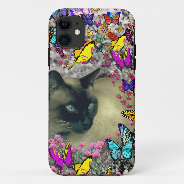 Capa Para iPhone 11 Stella no gato Siamese do ponto do chocolate das (Verso)