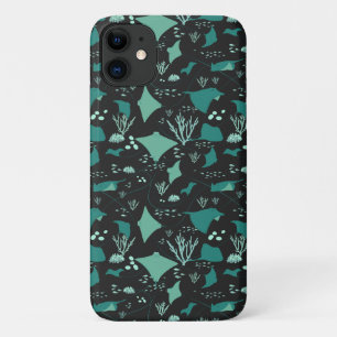 Capa Para iPhone 11 Stingray Manta Ray Underwater Marine Life